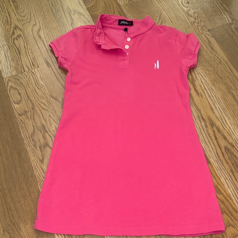 johnnie-O Pink Girls Polo Dress